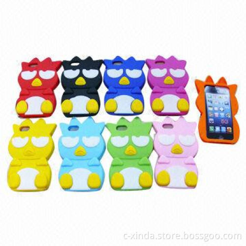 Silicone cases for iPhone 5, protect mobile phone from dirt, scratch and bumps